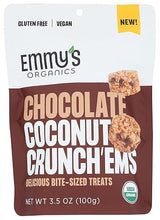 Emmys, Coconut Crunchems Chocolate Organic, 3.5 Ounce