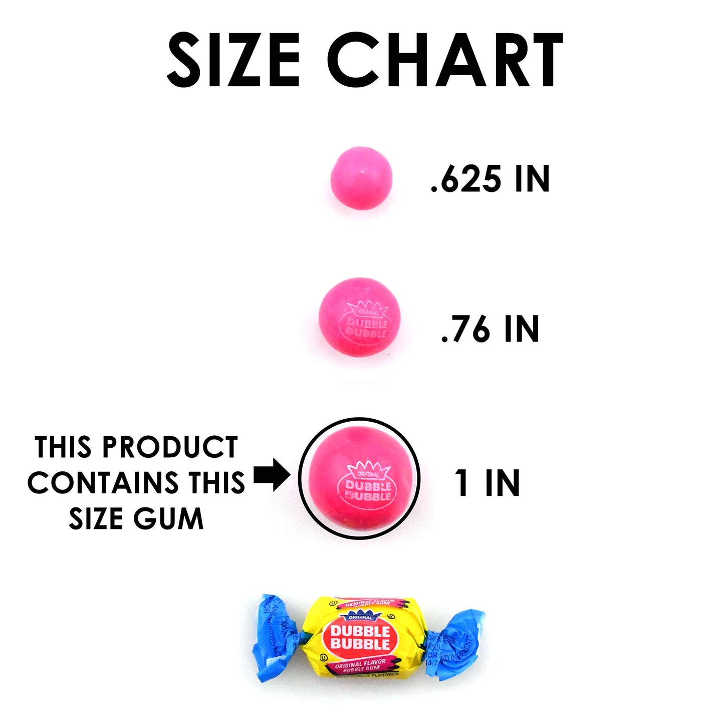Dubble Bubble Gumballs, 24 pack of 12-Gumball Tubes in Assorted Fruit Flavors