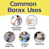 Banner Chemical Raw Borax (10 lbs) - 100% Pure, Unscented, Multi-Purpose Cleaner & Detergent Booster - Natural Household Cleaner and Stain Remover