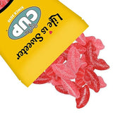 By The Cup Sour Pucker-up Gummy Lips, 1 lb Bulk Bag
