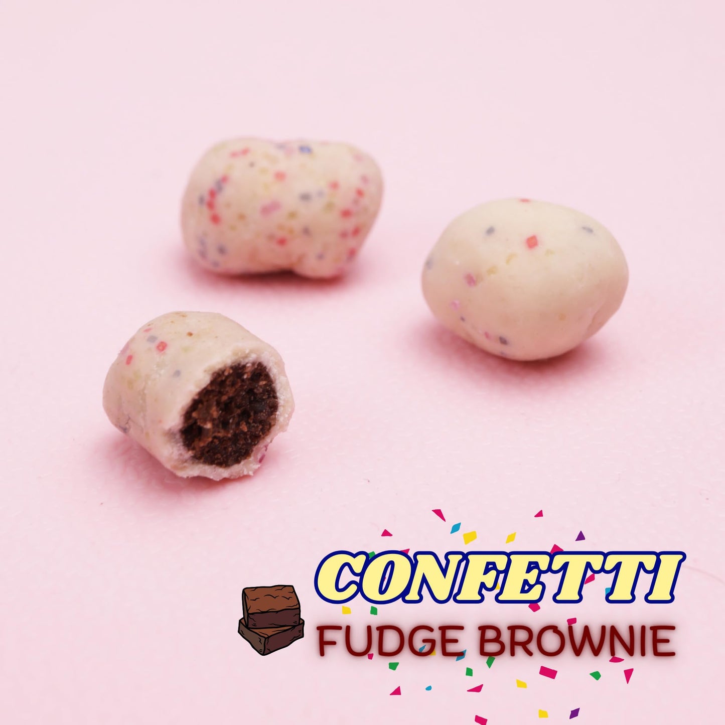 Edible Confetti Eggs Cookie Dough Bites, Fudge Brownie Flavored, Easter Basket Stuffer Candy, 3.1 Ounce