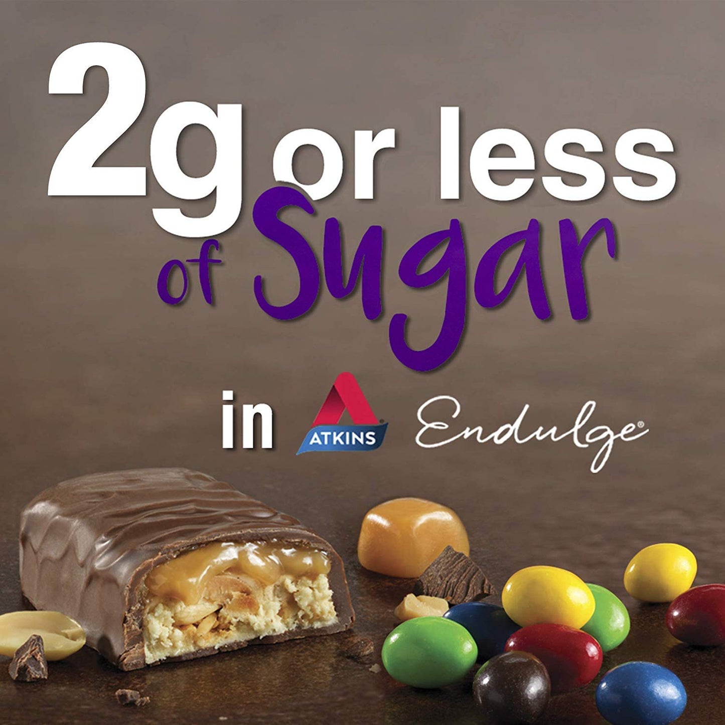 Atkins Endulge Treat Milk Chocolate Caramel Squares. Smooth & Decadent. Keto-Friendly. (15 Pieces)