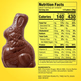 Solid Milk Chocolate Bunnies -Easter Chocolate Bunny Perfect for Easter Baskets or Sharing with Friends and Family 3 Oz
