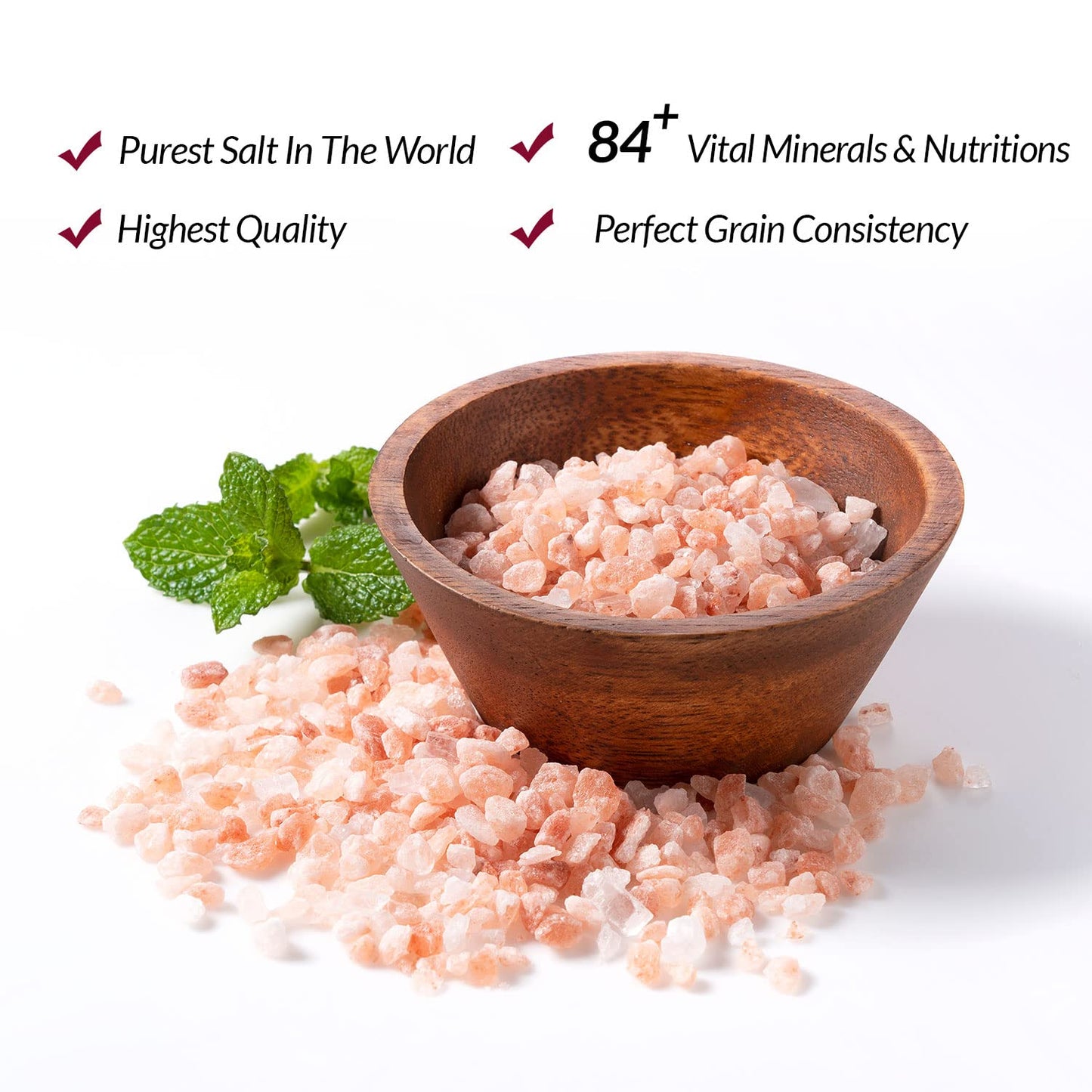 Himalayan Chef Pink Himalayan Salt, Coarse Grain, Refill Grinders - 12 lbs (12 x 1 Pound Bags)