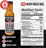 Heath Riles BBQ Maple Honey Habanero BBQ Glaze - Bold Rib Glaze with Maple, Honey & Heat, Great on Pork, Ribs or Ham - 80+ BBQ Championships, 12 oz