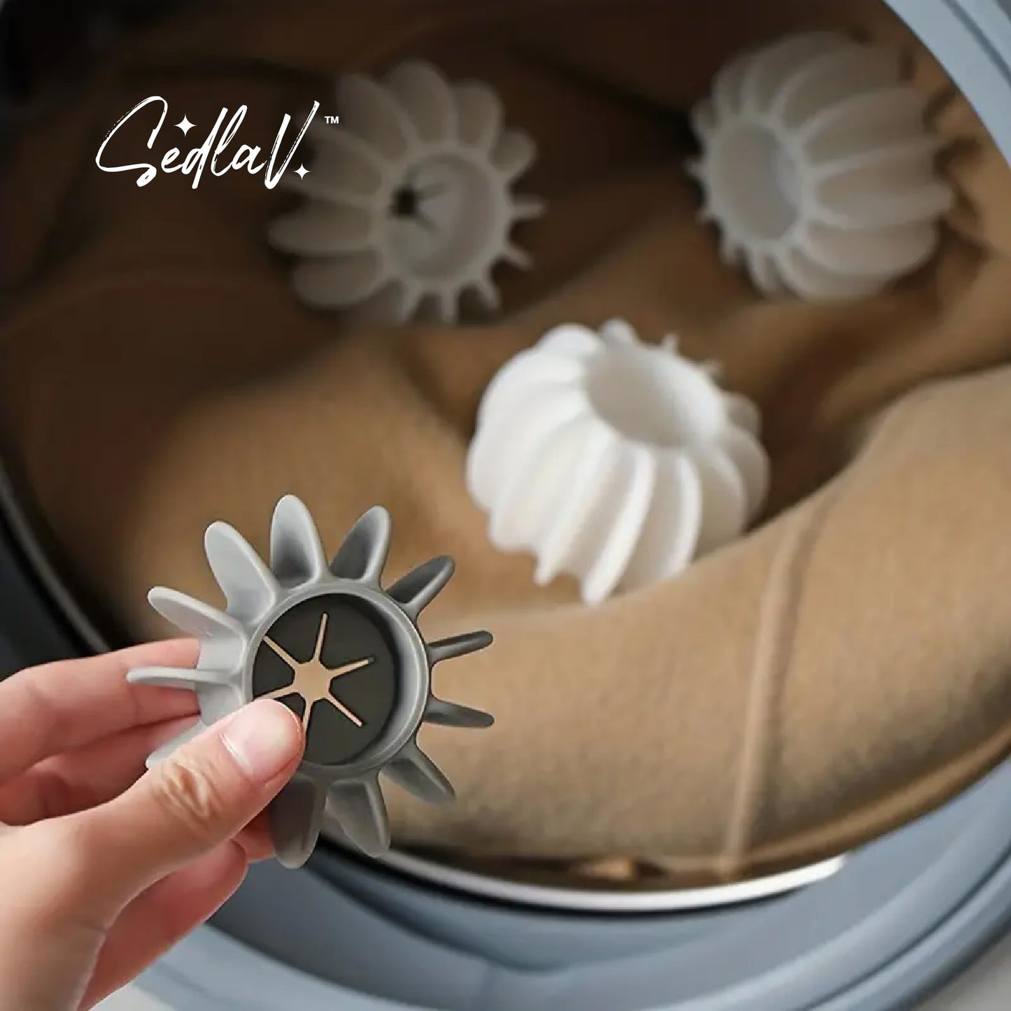 SEDLAV Reusable Laundry Balls Laundry Scrubbing Balls for Washing Machine Silicone Steamer Dryer Balls Washer Balls Washing Ball.