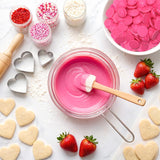Pink Candy Wafer Chocolate Melts - 12 oz Candy Melting Wafers for Baking, Decorating, Dipping, Drizzling & Desserts