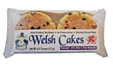 Welsh Cakes by Welsh Baker - 2 Flavor Variety Box - 8 Cakes in All - 4 cakes per Package - Currant and Blueberry