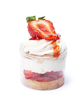 DE L'OR CAKERY White Chocolate Strawberry Hibiscus Cake Jar| Ready to Eat Cake in a (10oz) - Set of 3, Gourmet Cupcakes, Individual Desserts in a Jar