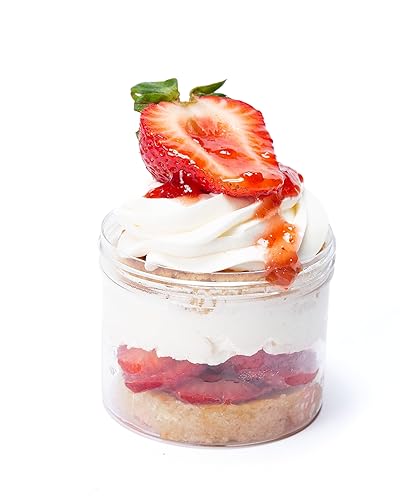 DE L'OR CAKERY White Chocolate Strawberry Hibiscus Cake Jar| Ready to Eat Cake in a (10oz) - Set of 3, Gourmet Cupcakes, Individual Desserts in a Jar