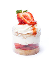 DE L'OR CAKERY White Chocolate Strawberry Hibiscus Cake Jar| Ready to Eat Cake in a (10oz) - Set of 3, Gourmet Cupcakes, Individual Desserts in a Jar