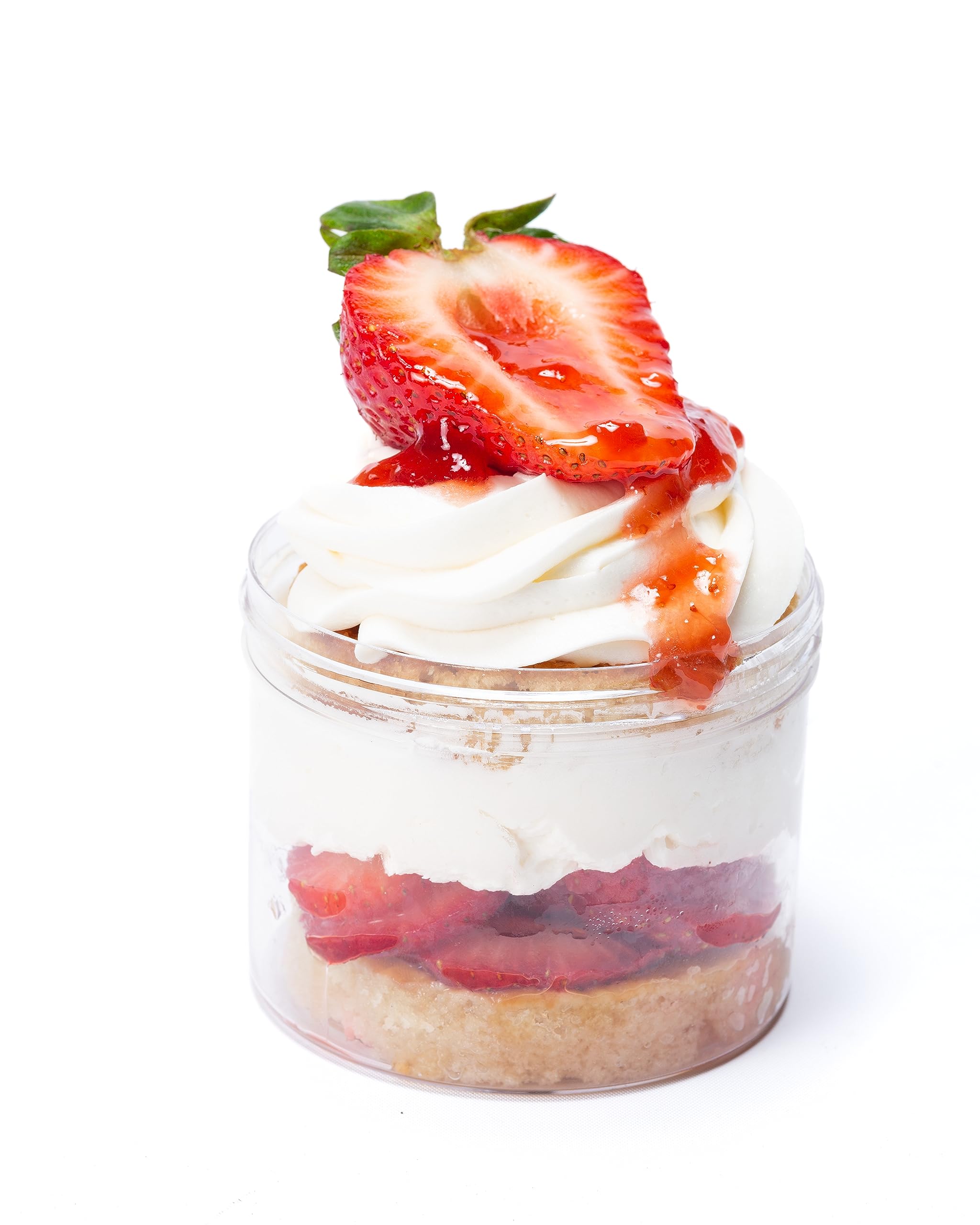 DE L'OR CAKERY White Chocolate Strawberry Hibiscus Cake Jar| Ready to Eat Cake in a (10oz) - Set of 3, Gourmet Cupcakes, Individual Desserts in a Jar