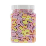 2 Pound Bulk Unwrapped Candy - Assorted Bulk Unrolled in 48 FL OZ Gift Ready Square Jar