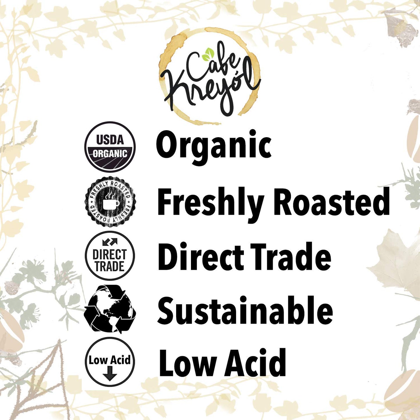 Cafe Kreyol Organic Caribbean Blue | 2 lb - Haitian Blue Light Roast Coffee - Whole Bean Coffee, High Caffeine - Smooth Low Acid with Notes of Almond