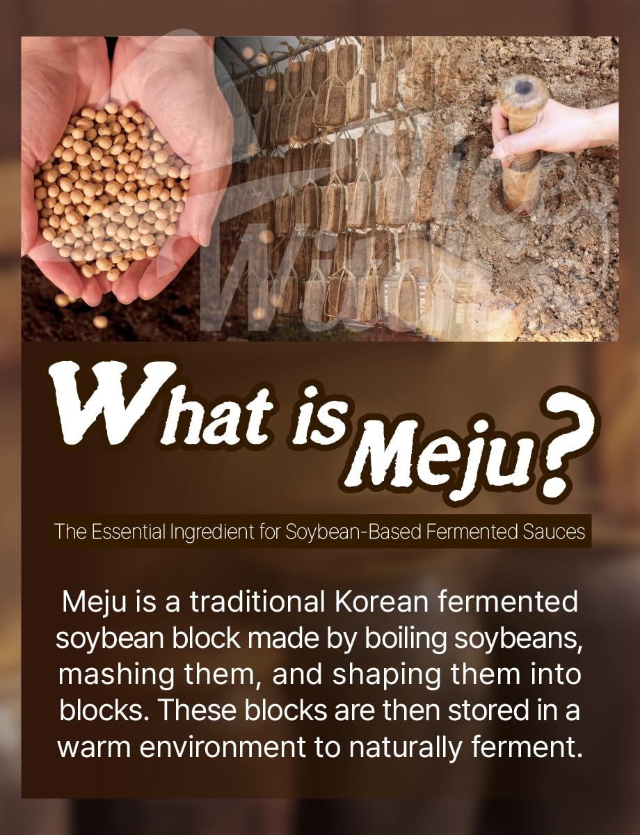 Nice Witch's Meju Powder (Fermented Soybean Powder) - Korean Soybean Fermentation Starter for Doenjang & Gochujang, 500g/ 1.1LB ?? ?? ??, ???