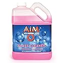 AIM Chemicals Ammoniated Glass Cleaner Concentrate - Streak-Free Shine for Windows, Cars, Homes, Offices - Dilutes 10:1 - Removes Dirt, Grime