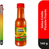 Chiletico Criolla Sauce 4-Pack - Authentic Costa Rican Flavor Inspired by the Guanacaste Pampa - 2 Mild + 2 Hot - 4.9 oz Bottles - Total Net Weight