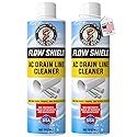 AC Drain Line Cleaner 2 Pack | Prevent Buildup and Overflow | 8oz - Up to 3 Months of Protection | Fast Acting & Long Lasting Bio-Enzymatic Formula