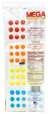 Stichler Mega Candy Buttons Retro Candy Pack of 3, 648 Buttons Total