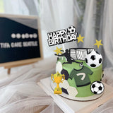 36 PCS Soccer Cake Toppers - Football Cake Decorations for Soccer Theme Party Supplies