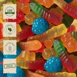 Gummy Candy Mix | 5 Pound Variety Pack | Gummy Bears, Worms,Blue and Red Raspberries | Assorted Fruit Flavors for Parties, Goodie Bags, Buffets