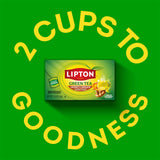 Lipton Honey Ginger Green Tea Bags 20-Count Flavored Unsweetened Hot or Iced Tea with Caffeine Flavonoids Natural Zesty Ginger Honey Aroma Rainforest