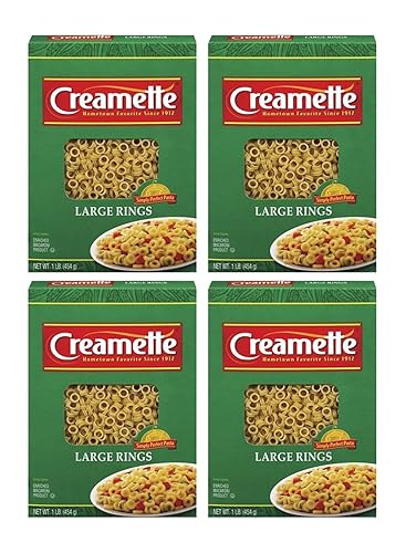 Creamette Large Rings Pasta Noodles 16 oz Box (4 boxes)