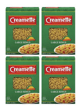 Creamette Large Rings Pasta Noodles 16 oz Box (4 boxes)
