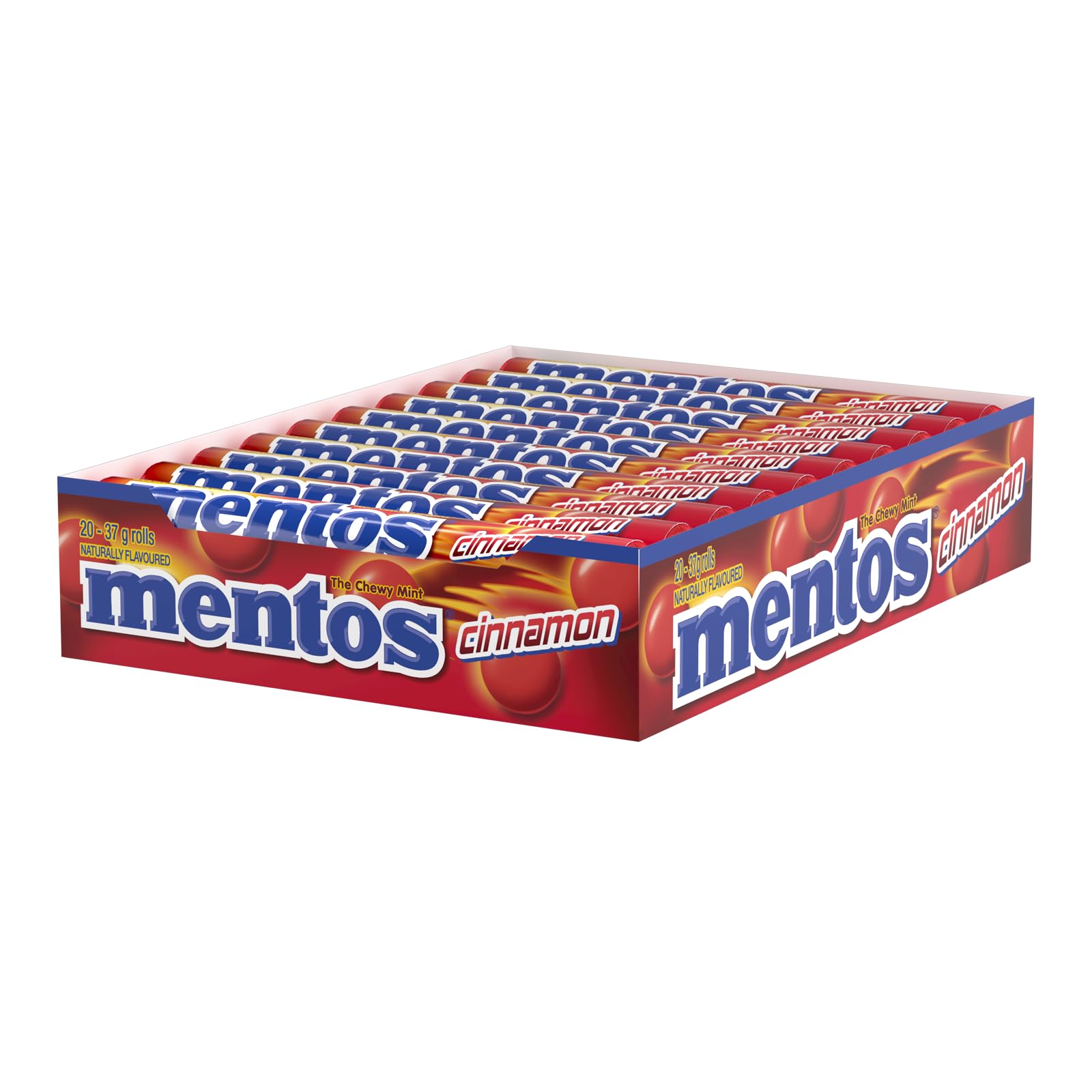 Mentos Cinnamon Candy, 1.32-Ounce Rolls (Pack of 20)