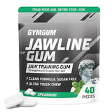 GYMGUM Jawline Gum Ultra Hard Chewing Gum | No Calories, No Sugar, No Artificial Sweeteners | Keto Friendly Mewing Gum for Jawline Training