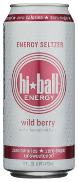 Hi-Ball Wild Berry Sparkling Energy Water, 16 Fl Oz