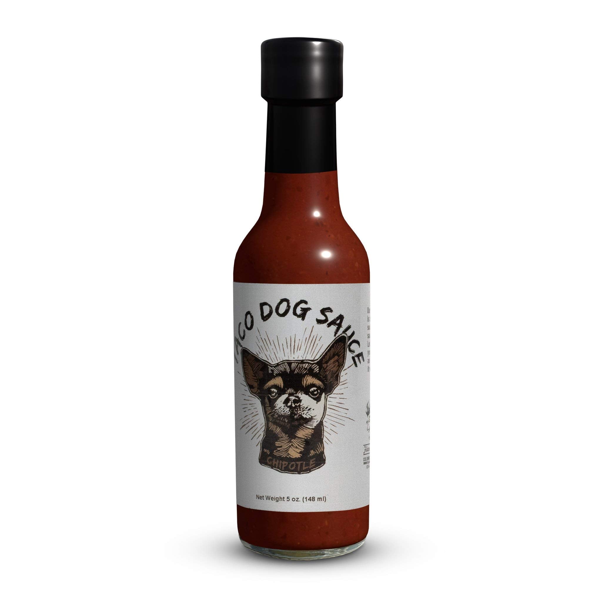 Flavor and Fire Foods, Columbus Hot Sauce, Pepper Infused, North Market Hot Sauce, Made in Ohio (5oz, Taco Dog)