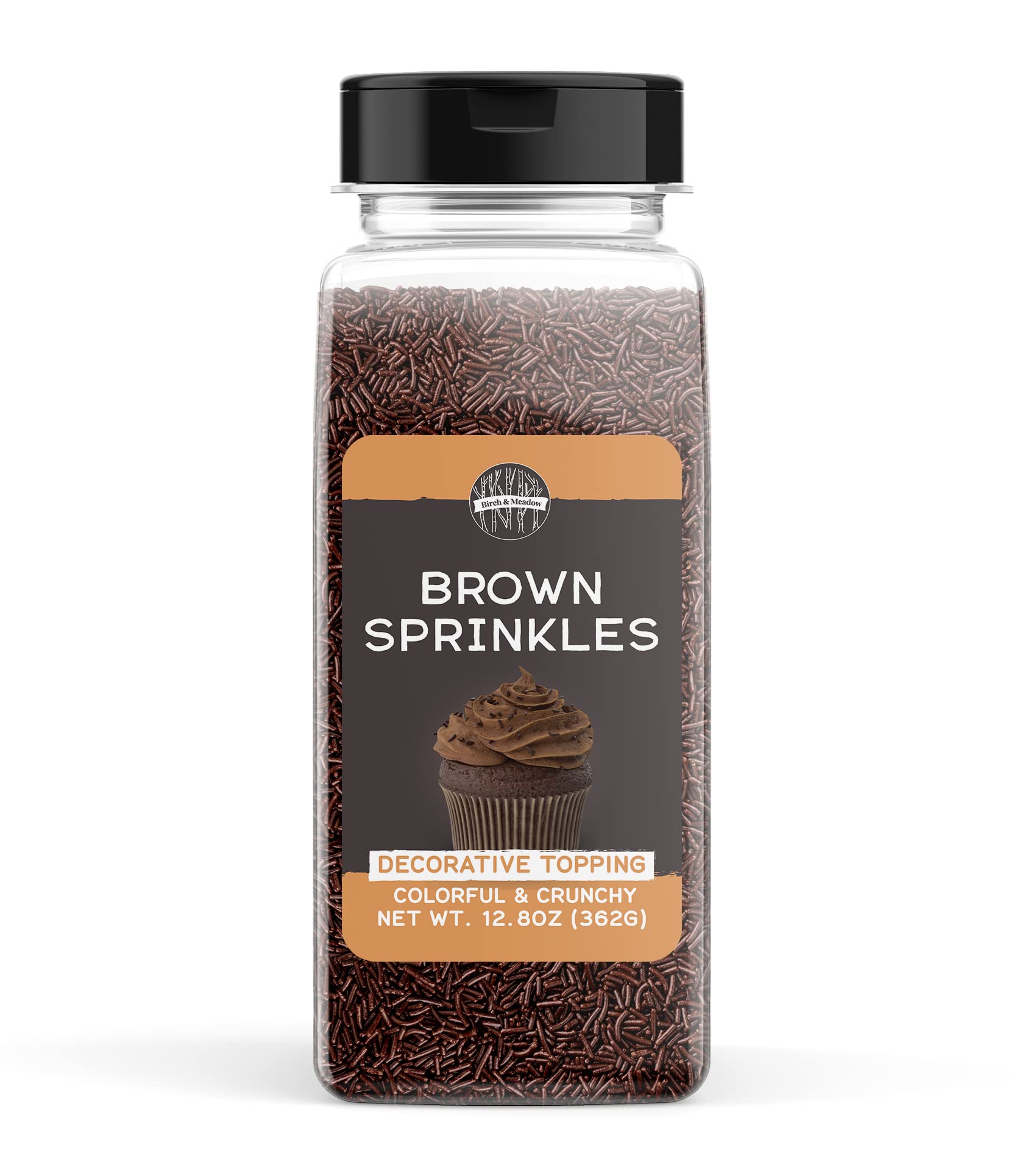 Birch & Meadow Brown Sprinkles, 12.8 oz, Decorative & Fun Topping