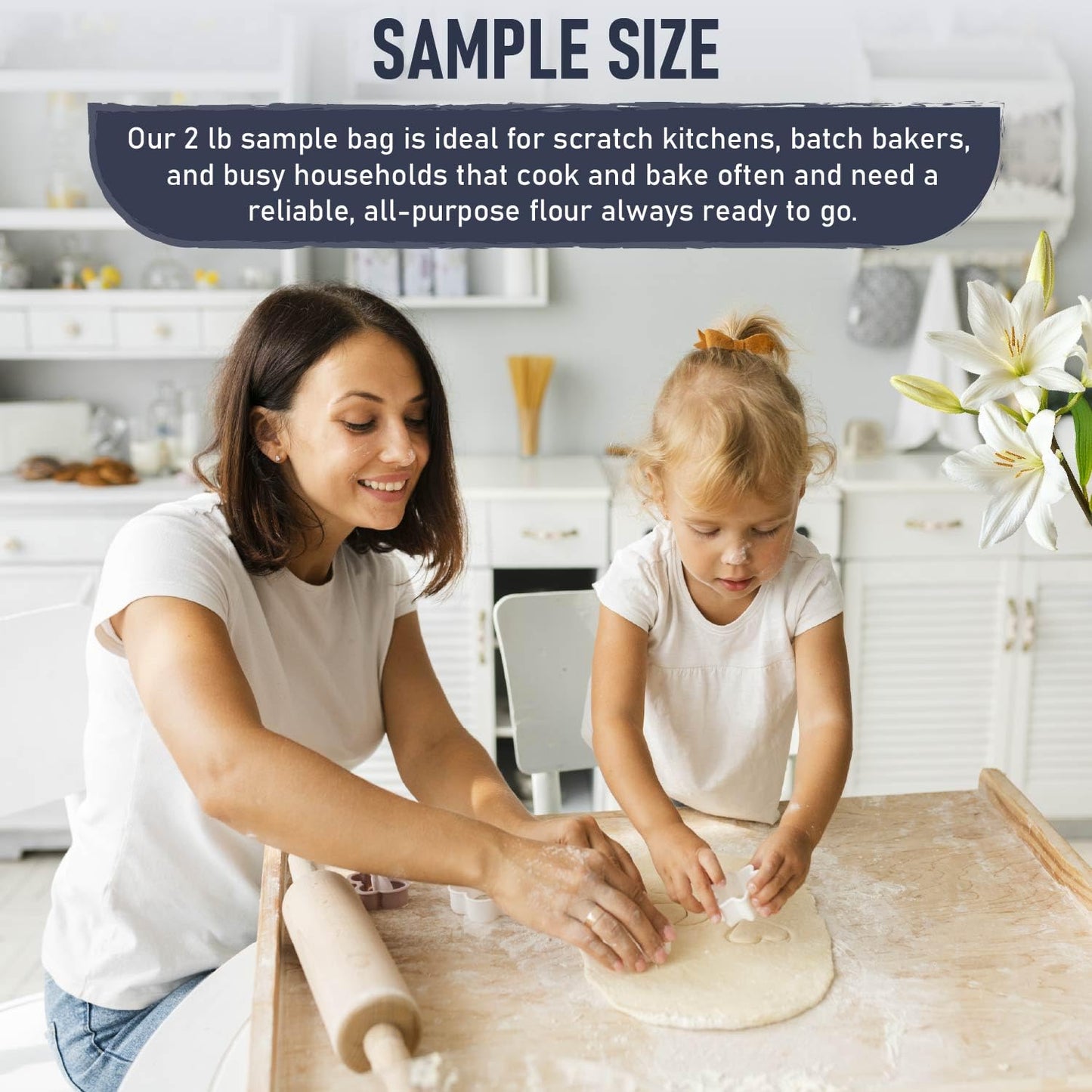 Great River Milling Lily White Organic All-Purpose Flour | Unbleached & Unbromated | Non-GMO, Kosher | Ideal for Bread, Cookies, Cakes, Pizza Dough
