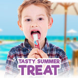 Freeze Pops, 10 Count Ice Pops Bulk Pack of Refreshing Assorted Flavors, Enjoy Dye Free Popsicles Frozen and Ready Anytime, Bright, Fruity and Fun