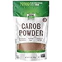 NOW Foods, Carob Powder, Dry Roasted, Additive-Free, Nutritious Substitute for Chocolate, 12-Ounce (Packaging May Vary)