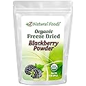 Z Natural Foods Organic Blackberry Powder, Freeze Dried, Antioxidant-Rich Superfood for Heart Health, Mix It Into Smoothie, Juice, Yogurt