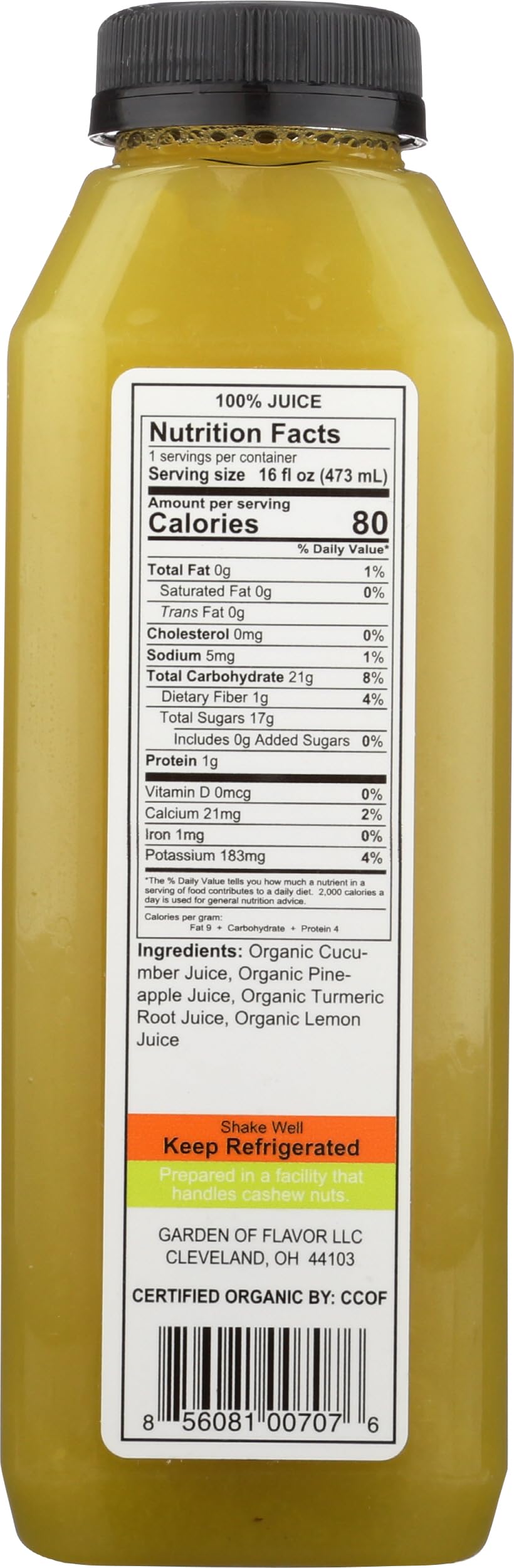 Garden of Flavor Organic Golden Remedy Juice, 16 FZ