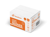 HandCare Orange 8 Mil Nitrile Disposable Gloves, Latex-Free, Diamond Textured Grip for Mechanic, Work & Cleaning Use