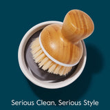 Grove Co. Bubble-Up Dish Brush, 2-Pack, Ergonomically Designed Dish Scrubber, Replacement Dish Scrub Brush, Removes Tough Messes, Gentle on Dishes