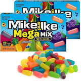Mike and Ike Mega Mix, 2 Pack of Movie Theater Candy Boxes 4.25 OZ Each, Ideal Mike and Ike Candy for Your Favorite Films, Perfect Theater Box