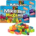 Mike and Ike Mega Mix, 2 Pack of Movie Theater Candy Boxes 4.25 OZ Each, Ideal Mike and Ike Candy for Your Favorite Films, Perfect Theater Box