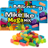 Mike and Ike Mega Mix, 2 Pack of Movie Theater Candy Boxes 4.25 OZ Each, Ideal Mike and Ike Candy for Your Favorite Films, Perfect Theater Box