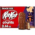 KIT KAT Milk Chocolate Wafer Counts Snack Size, Halloween Candy Bag, 9.44 oz