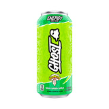 GHOST Energy Drink - Single Can, Warheads Sour Green Apple 16oz - Energy & Focus & No Artificial Colors - 200mg Natural Caffeine, L-Carnitine