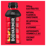 BODYARMOR Sports Drink, Fruit Punch, Electrolyte Drink Hydration, 12 Fl Oz Bottles (8 Pack), Flavored Coconut Water with B Vitamins & Antioxidants