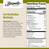 Braswell’s Gourmet Artichoke Relish - Small-Batch, Renowned Specialty, Made in USA, Since 1946 (8oz)