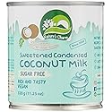 Nature's Charm Sweetened Condensed Coconut Milk, Vegan, Lactose Free - 11.25oz Pack of 6. Rich And Tasty Combo With KC Commerce Wodden Spoon.