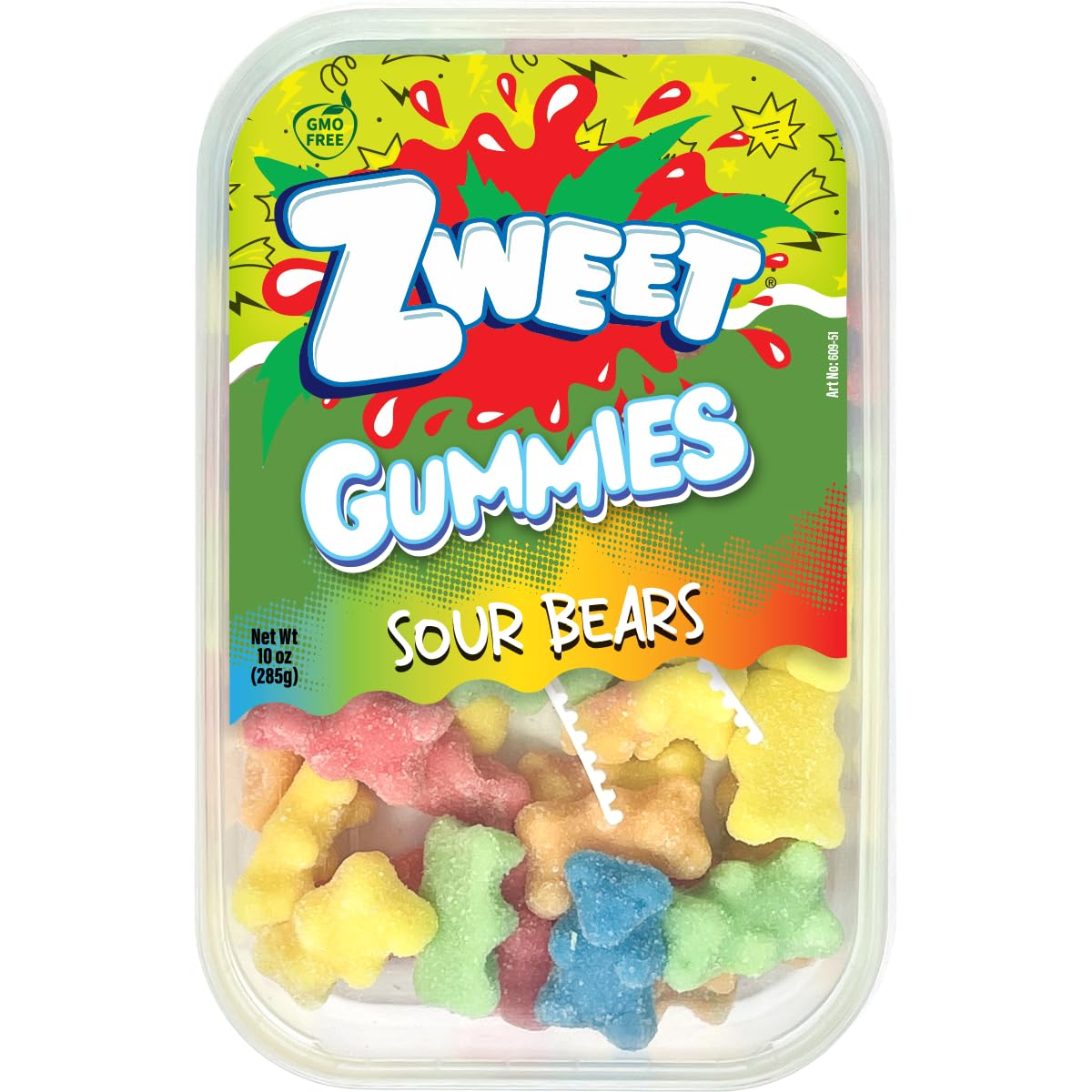 Zweet Gummy Sour Bears - 10 oz. Tub