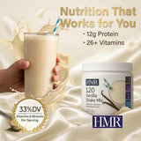 HMR 120 Shake Meal Replacement Powder | Vanilla Shake Mix to Support Healthy Weight Loss | 12g of Protein | Nutritional Drink | Low Calorie Food | 2